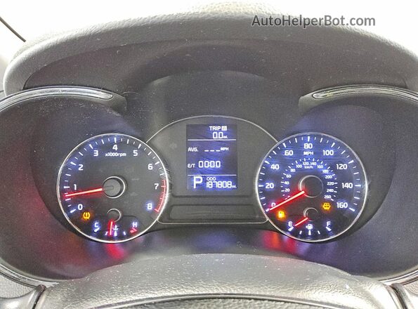 KNAFK4A64G5562377 2016 KIA FORTE Red Հետևի նստատեղերի տեսք