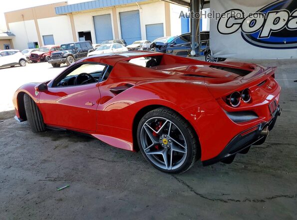 ZFF93LMA3M0267580 2021 FERRARI F8 Red Trasero izquierdo
