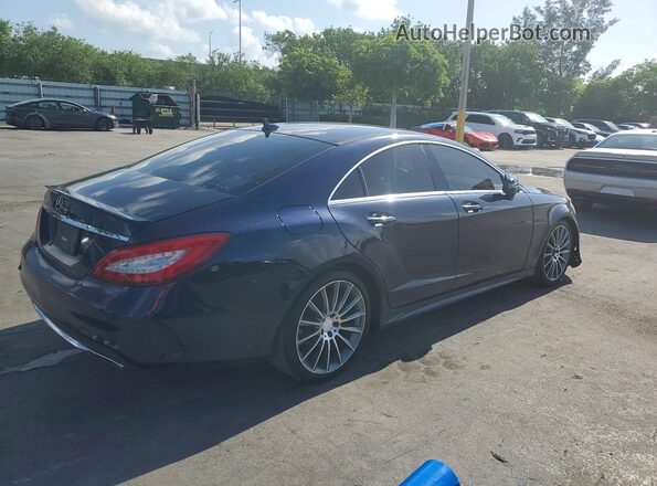 WDDLJ6FB7GA160523 2016 MERCEDES-BENZ CLS-CLASS Blue Delantero derecho