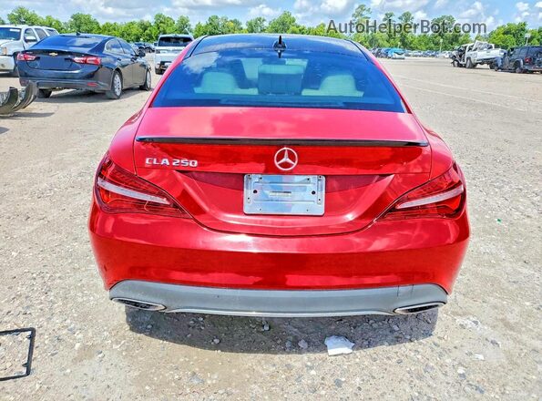 WDDSJ4EBXJN631159 2018 MERCEDES-BENZ CLA-CLASS Red Vista interior delantera