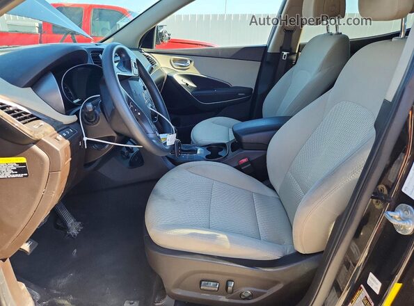 5NMZUDLB4JH104119 2018 HYUNDAI SANTA FE Black Dashboard view