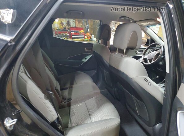5XYZTDLB5HG432236 2017 HYUNDAI SANTA Black Vista del compartimento del motor