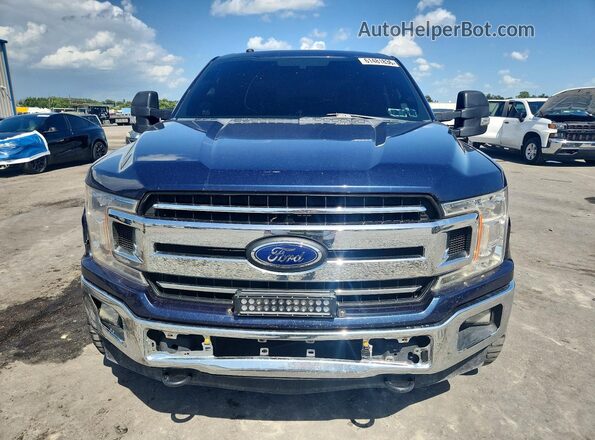 1FTEW1EB5JFB29791 2018 FORD F150 Blue Вид ззаду