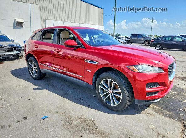 SADCJ2EV9JA257300 2018 JAGUAR F-PACE Red Вид спереду