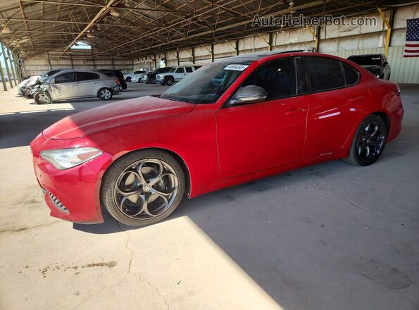 ZARFAECN8J7595755 2018 ALFA ROMEO GIULIA Red უკანა მარცხენა