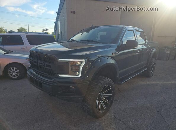 1FTEW1EP9JKF18355 2018 FORD F150 Black Trasero derecho
