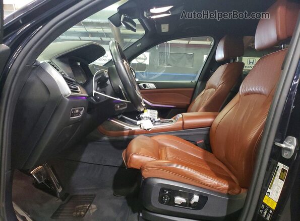 5UXCX4C55KLS37056 2019 BMW X7 Blue წინა პანელის ხედი