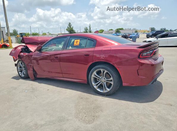 2C3CDXCT0MH569095 2021 DODGE CHARGER Burgundy Հետևի աջ