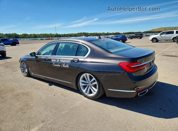 WBA7F2C53GG420172 2016 BMW 7 SERIES Gray Trasero derecho