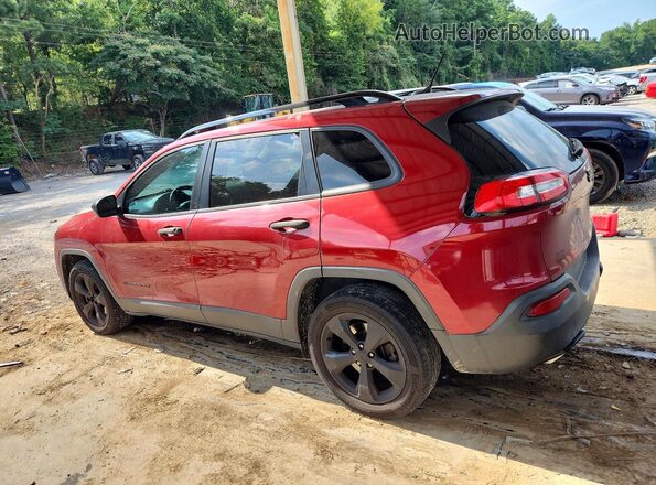 1C4PJLAS5HW617352 2017 JEEP CHEROKEE Red Задня права чверть