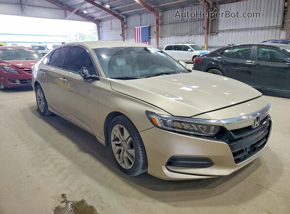 1HGCV1F13JA123924 2018 HONDA ACCORD Золотой Вид спереди