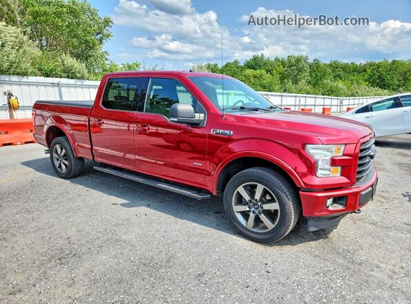 1FTFW1EG8HFB28547 2017 FORD F150 Red წინა ხედი