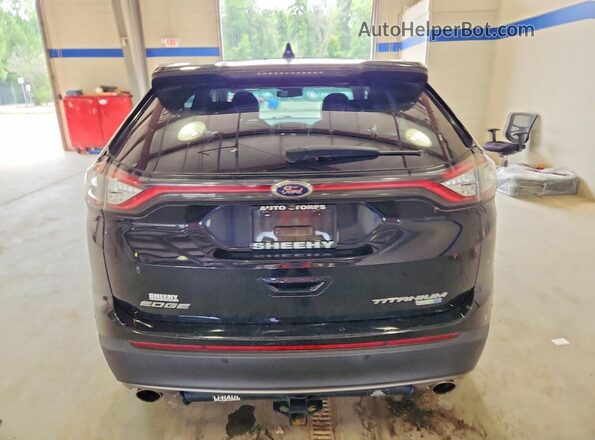 2FMPK4K93HBC52388 2017 FORD EDGE Black Vista interior delantera