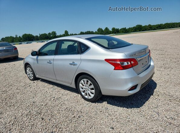 3N1AB7AP8KY282449 2019 NISSAN SENTRA Серебряный Задняя правая четверть