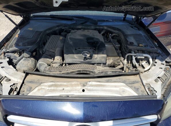 55SWF4JB9GU115545 2016 MERCEDES-BENZ C-CLASS Blue Vista del compartimento del motor