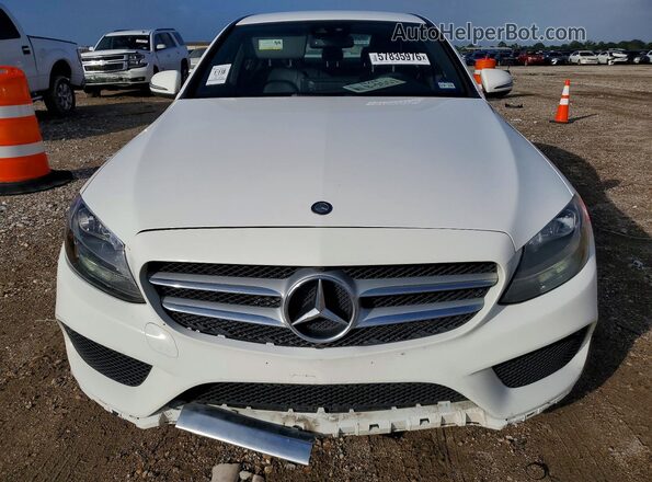 55SWF4JB5HU194150 2017 MERCEDES-BENZ C White Rear view