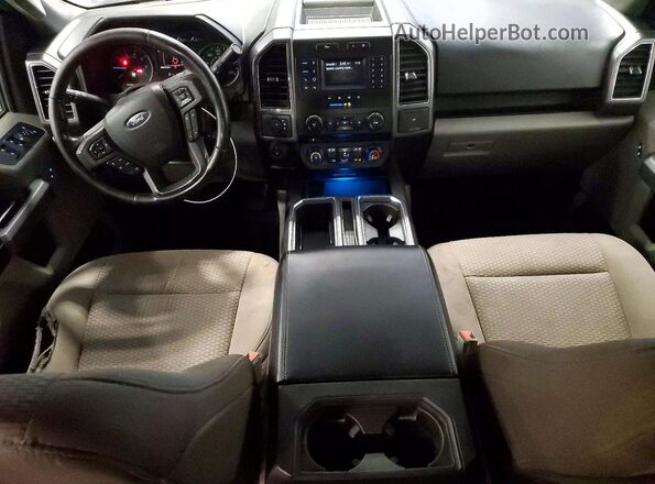 1FTEW1E57JKF43012 2018 FORD F150 Burgundy Սարքավորումների վահանակի տեսք