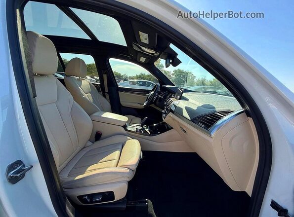 5UXTR7C51KLF24957 2019 BMW X3 White Вид ззаду