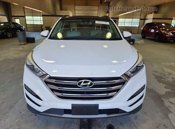 KM8J33A27GU161182 2016 HYUNDAI TUCSON White Հետևի տեսք
