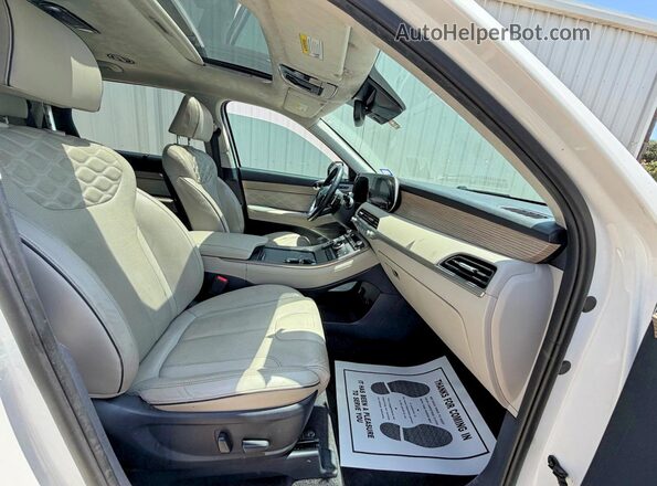 KM8R74HE8MU325029 2021 HYUNDAI PALISADE White უკანა ხედი