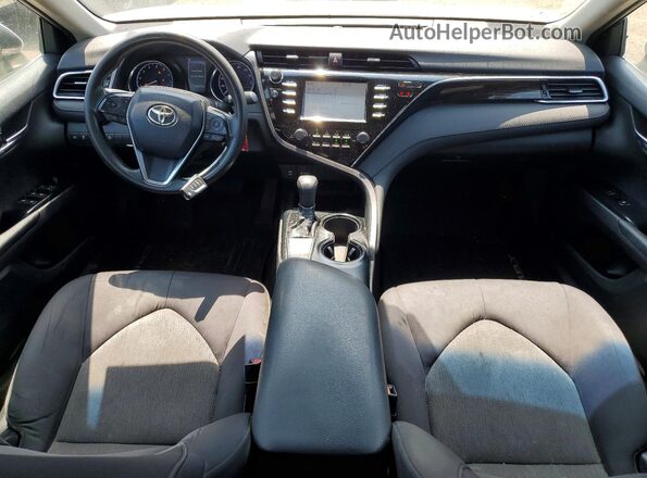 4T1B11HK0JU641494 2018 TOYOTA CAMRY White Vista del cuadro de instrumentos