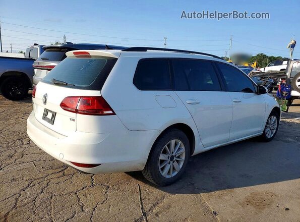 3VWC17AU0HM536800 2017 VOLKSWAGEN GOLF Белый Передняя правая четверть