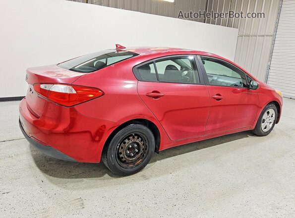 KNAFK4A64G5562377 2016 KIA FORTE Red Առջևի աջ