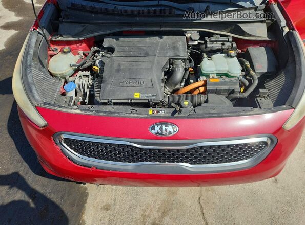KNDCB3LC9H5050005 2017 KIA NIRO Red Widok naklejki z numerem VIN