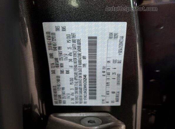 1FMCU9GD9HUC62646 2017 FORD ESCAPE Gray Սալոնի 360 աստիճան տեսք