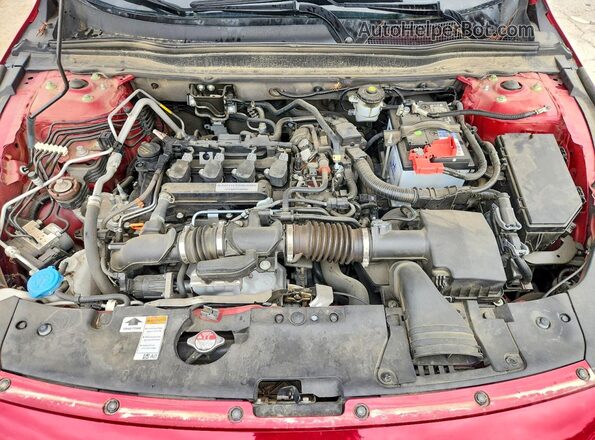 1HGCV1F38LA087037 2020 HONDA ACCORD Red Вид підкапотного простору