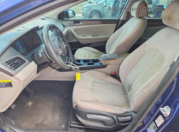 5NPE24AF2GH339561 2016 HYUNDAI SONATA Blue Dashboard view
