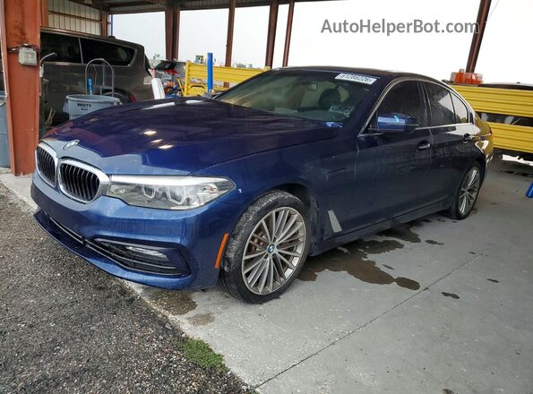 WBAJA9C59JB033577 2018 BMW 5 SERIES Blue Հետևի ձախ