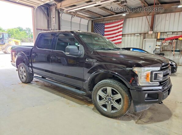 1FTEW1EG7JKD52224 2018 FORD F150 Maroon Вид спереду