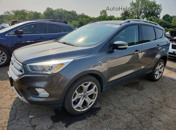 1FMCU9J99HUA02123 2017 FORD ESCAPE Gray Trasero izquierdo