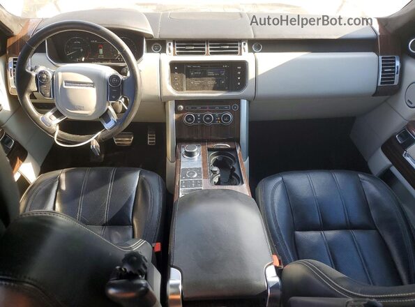 SALGV2EF7GA302164 2016 LAND ROVER RANGE Black ხელსაწყოთა პანელის ხედი