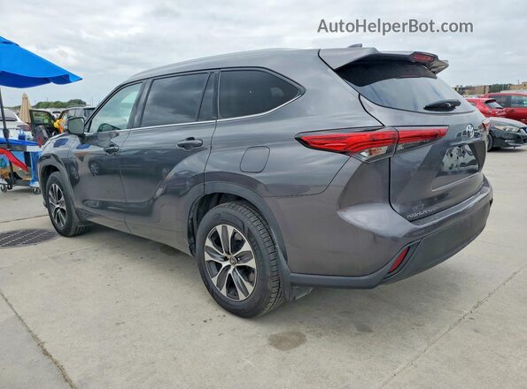 5TDGZRBH3NS586970 2022 TOYOTA HIGHLANDER Gray უკანა მარჯვენა