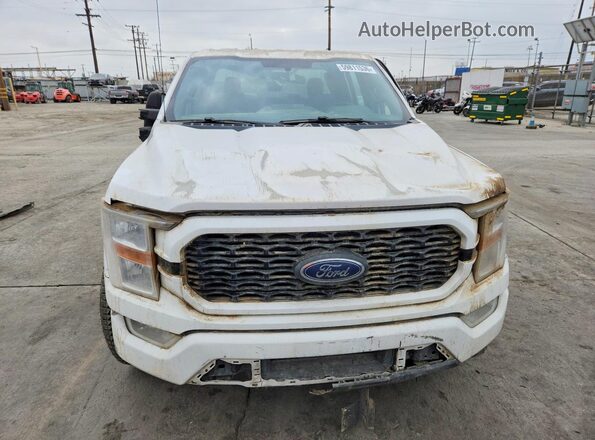 1FTEX1CP6MKD65812 2021 FORD F150 White Հետևի տեսք
