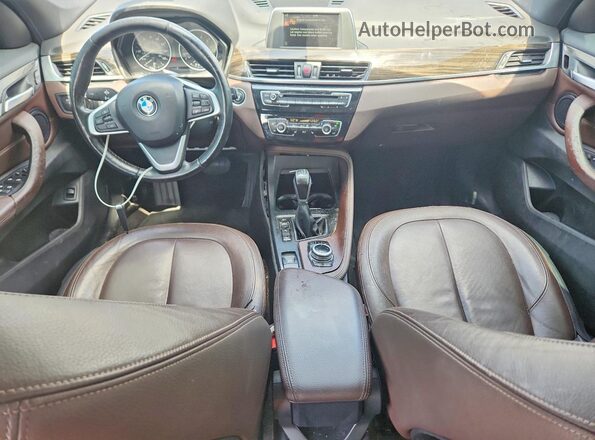 WBXHT3Z37H4A53653 2017 BMW X1 Black Вид щитка приладів