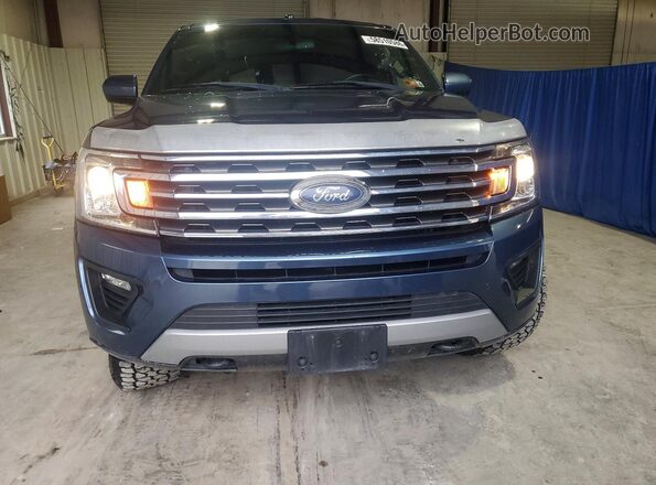 1FMJK1JT7KEA27596 2019 FORD EXPEDITION Blue Вид ззаду