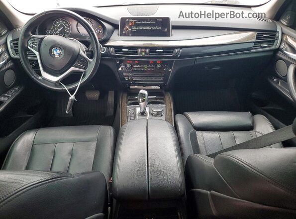 5UXKT0C51G0F74755 2016 BMW X5 Silver Instrument cluster view