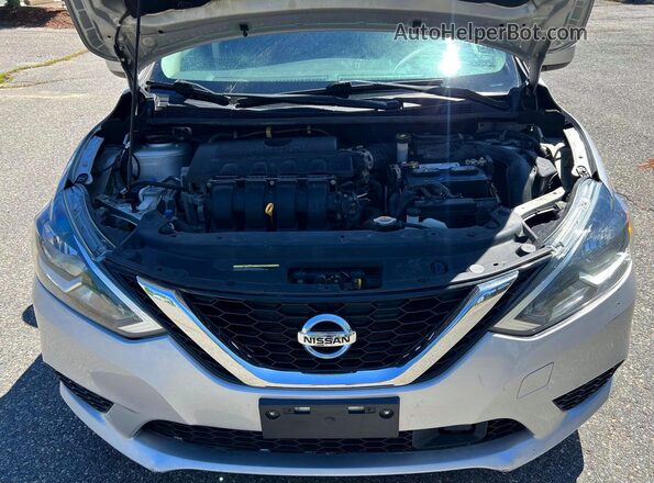 3N1AB7AP0KY443070 2019 NISSAN SENTRA Silver Հետևի նստատեղերի տեսք