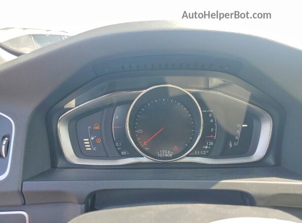 YV4612HK5G1013353 2016 VOLVO V60 Белый Вид задних сидений