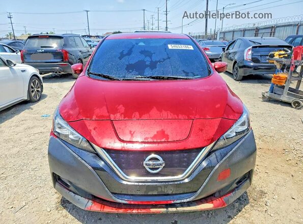 1N4AZ1CP5JC310451 2018 NISSAN LEAF Red Rear view