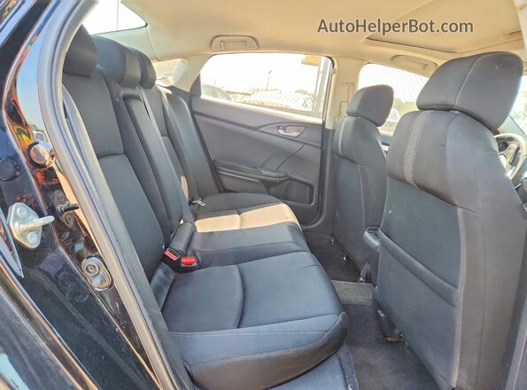 19XFC1F33HE206389 2017 HONDA CIVIC Black Rear interior view
