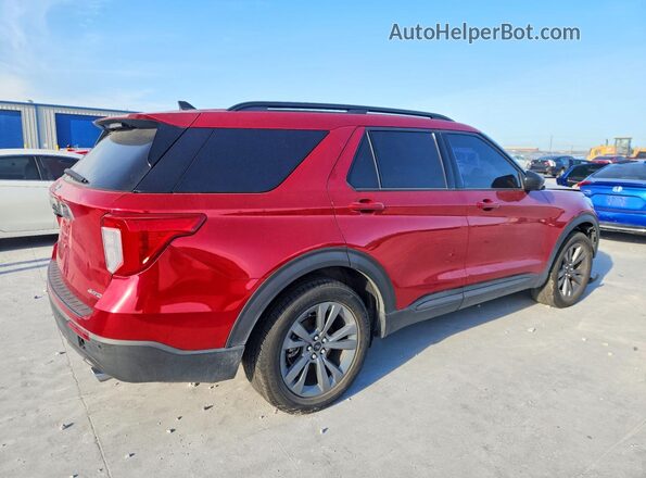1FMSK8DH8MGB78751 2021 FORD EXPLORER Red Delantero derecho