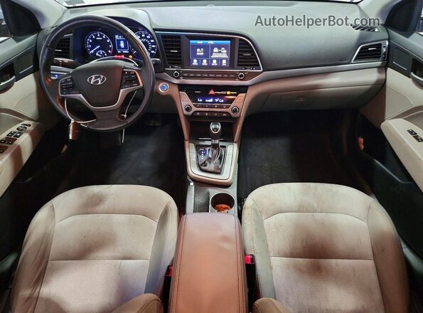 5NPD84LF0HH018644 2017 HYUNDAI ELANTRA Silver Вид щитка приладів