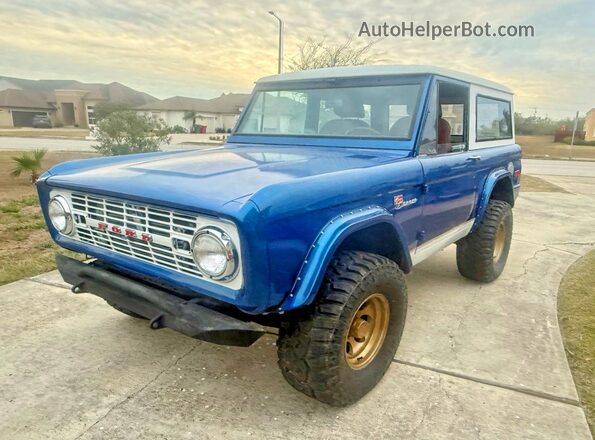 1D37281C0L0 1966 FORD BRONCO Синий Задняя правая четверть