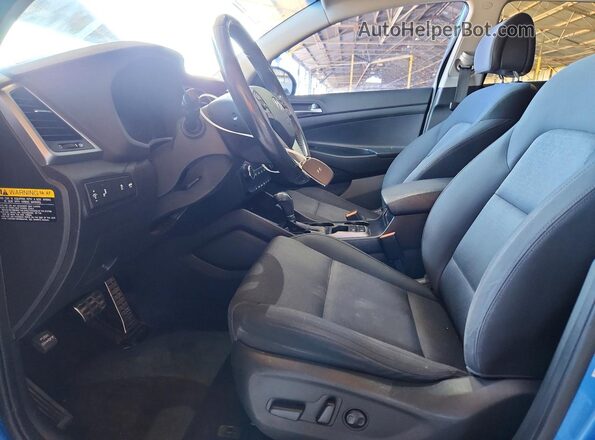 KM8J33A26HU454735 2017 HYUNDAI TUCSON Blue წინა პანელის ხედი