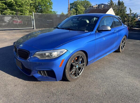 WBA1J9C53GV371709 2016 BMW M2 Blue Trasero izquierdo