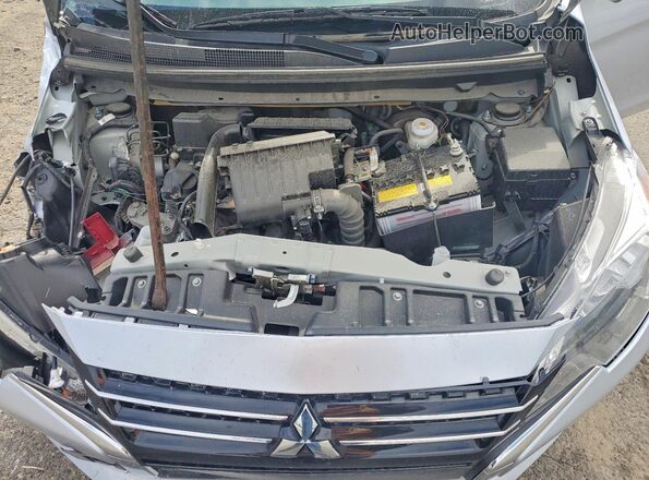 ML32AUHJXRH032286 2024 MITSUBISHI MIRAGE Silver Vista del compartimento del motor